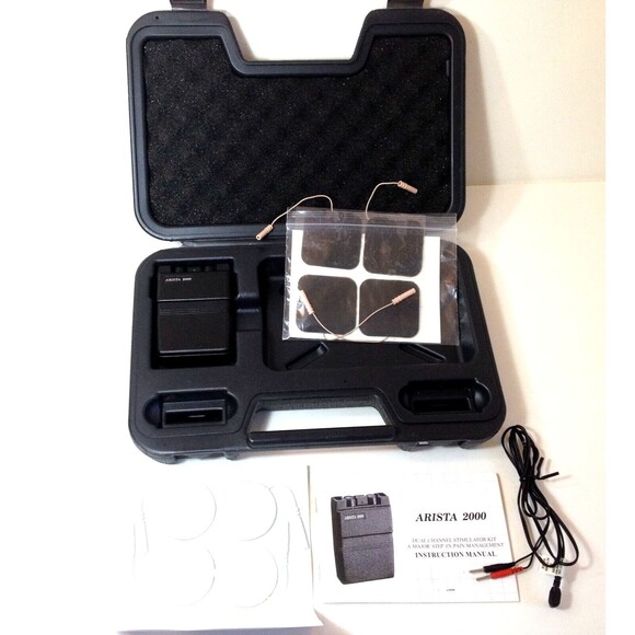 Arista 2000 Dual Channel Tens Unit w/ Carry Case & Instructions Tested Good - Picture 1 of 6